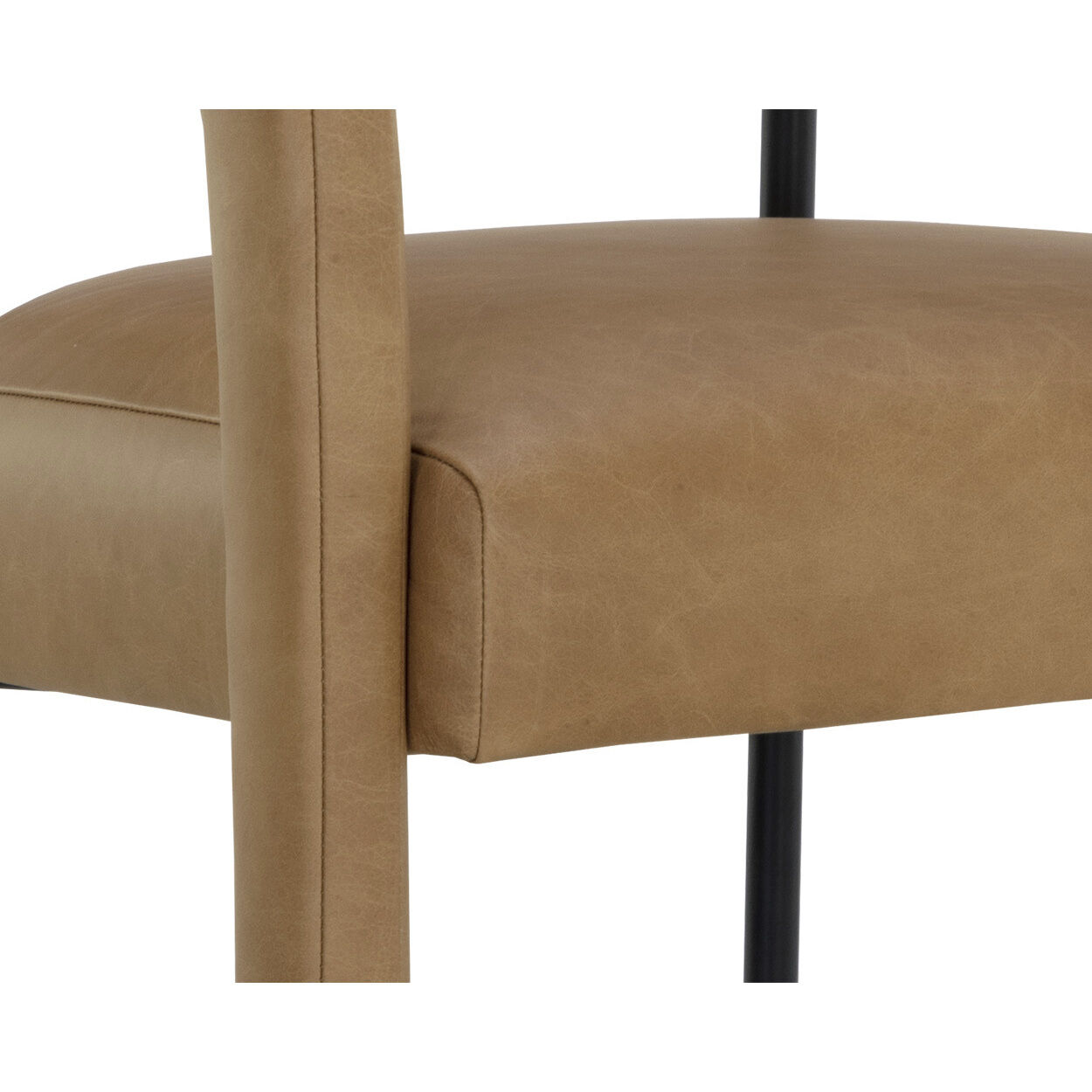 Mavia 35.5 inch Ludlow Sesame Leather Counter Stool